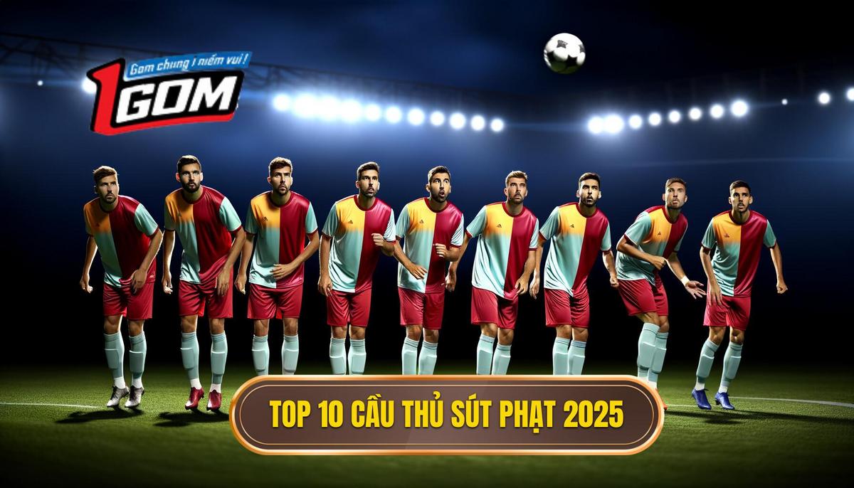 Bảng xếp hạng Top 10 cầu thủ ghi bàn từ đá phạt trực tiếp 2025