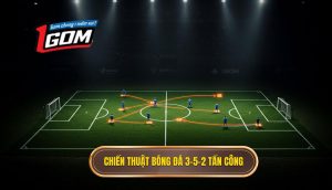 Chiến thuật bóng đá 3-5-2 tấn công