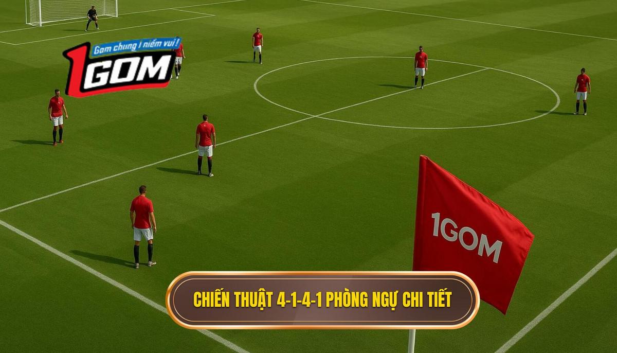 Triển khai Chiến thuật Bóng đá 4-1-4-1 Phòng Ngự Chi tiết