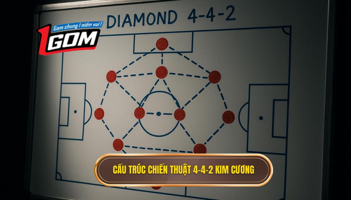 Cấu Trúc Cốt Lõi của Chiến thuật 4-4-2 kim cương