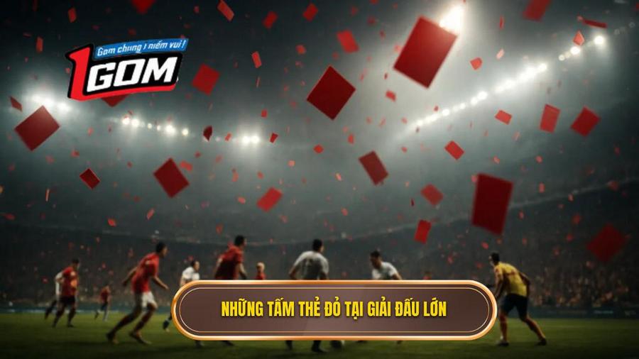 2. Những tấm thẻ đỏ tại giải đấu lớn