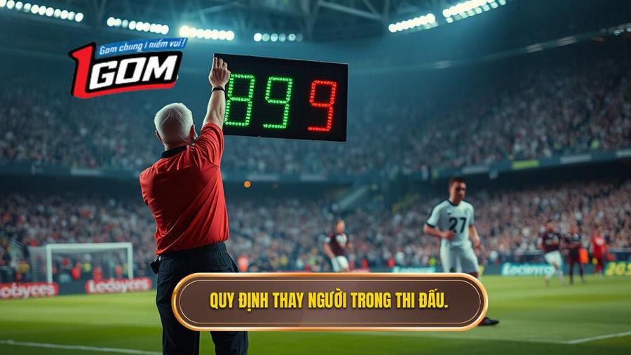 3. Quy định thay người trong thi đấu.